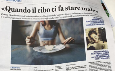 Intervista Ciociaria Oggi: Disturbi alimentari, anoressia e bulimia: “Quando il cibo ci fa stare male”